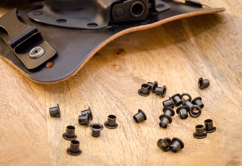 88 1/4 Black Rivet Kydex Eyelets. Set of 100 DIY Kydex Etsy