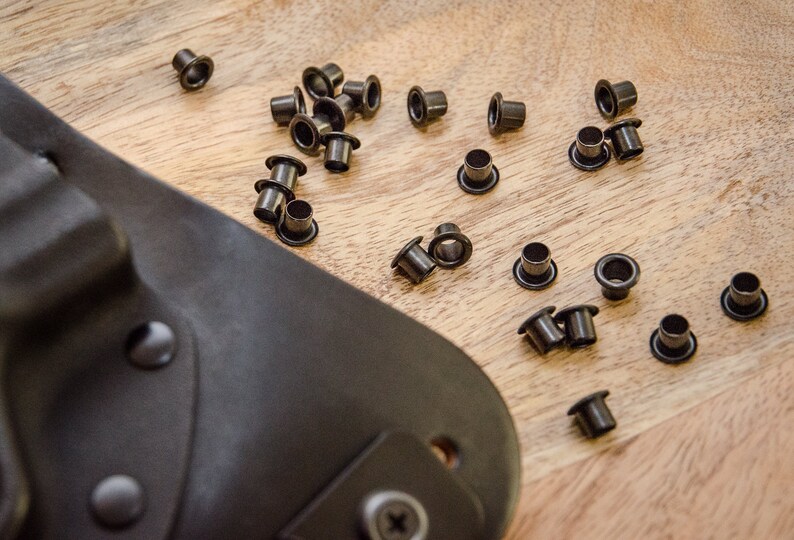 88 1/4 Black Rivet Kydex Eyelets. Set of 100 DIY Kydex Etsy