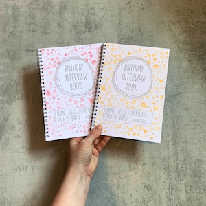 Libro de entrevistas de cumpleaños personalizado: desde el nacimiento hasta los 18 años, diario de recuerdos