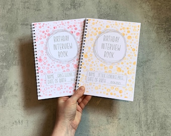 Personalised Birthday Interview Book: Baby to Age 18, Keepsake Journal