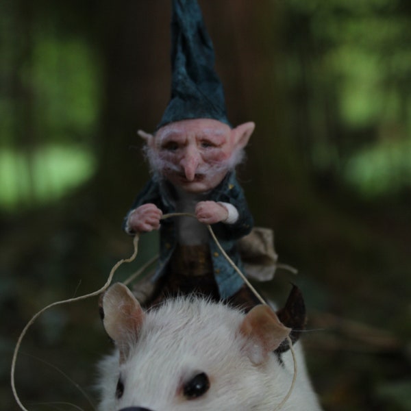 taxidermie rat taxidermy rat monture sculpture a la main miniature fée, elfe, gnome