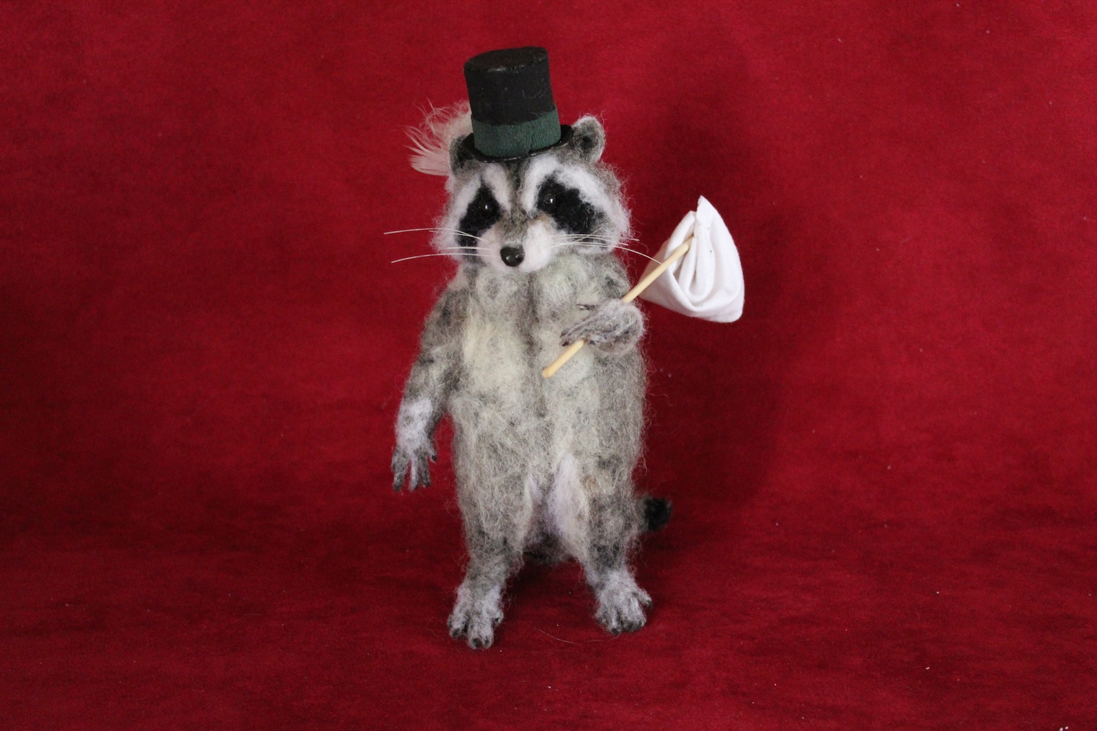 Raccoon Faux Fur Sculptures Realistic Animals Figurine Toy Lifelike - Etsy