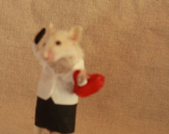 taxidermy mouse Business woman taxidermy ,business mouse rat sexy woman curiosity cabinet