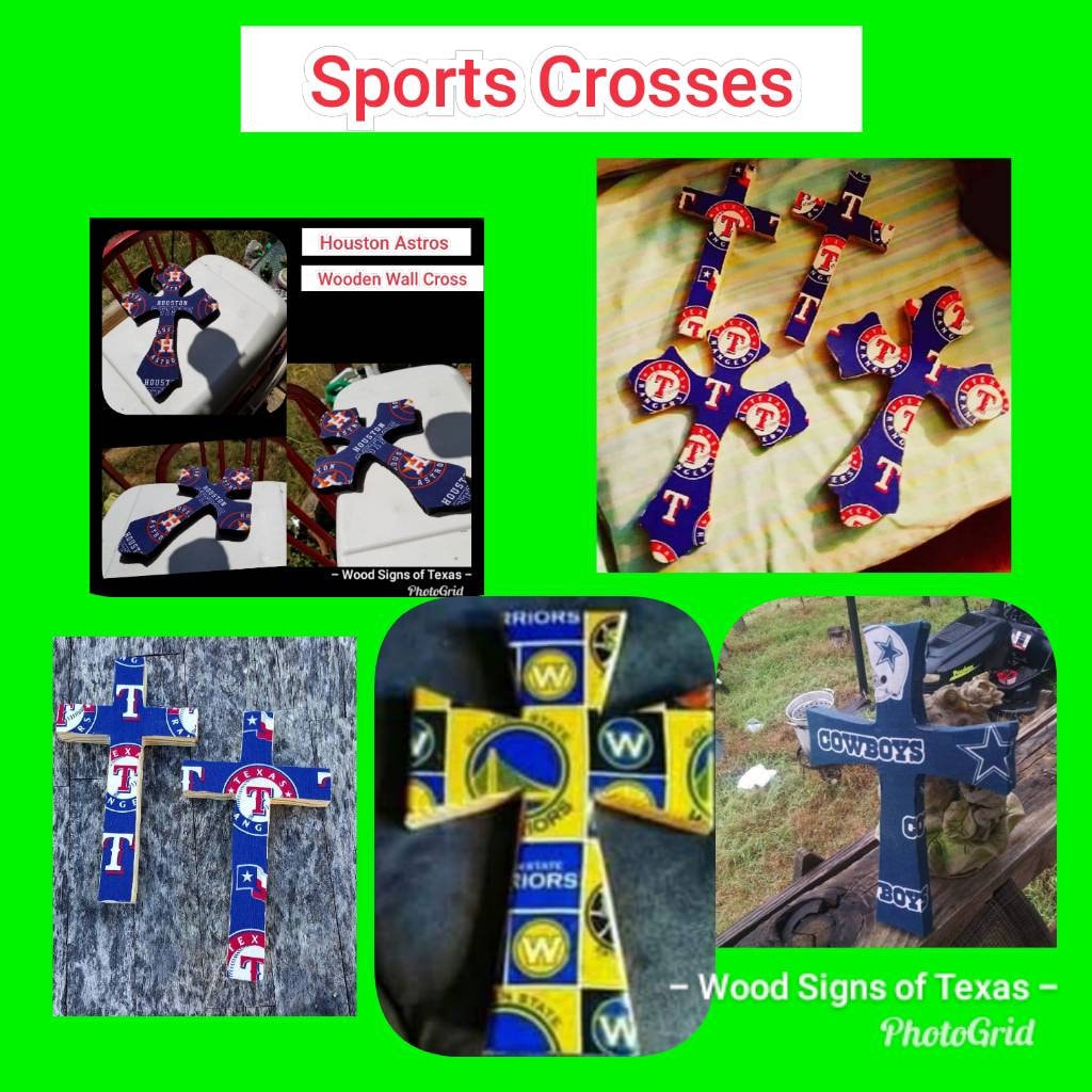 Texas Two Step Rangers Signs Wood Crosses Texas Rangers Man Cave Ranger Baseball Sports Signs Dad ...