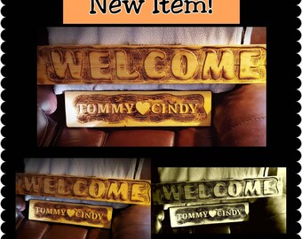 Custom Personalized Wood Signs for Home Decor | Sign | Wood Signs | Personalized Gift | Family Name Sign with Established Date | Home Decor