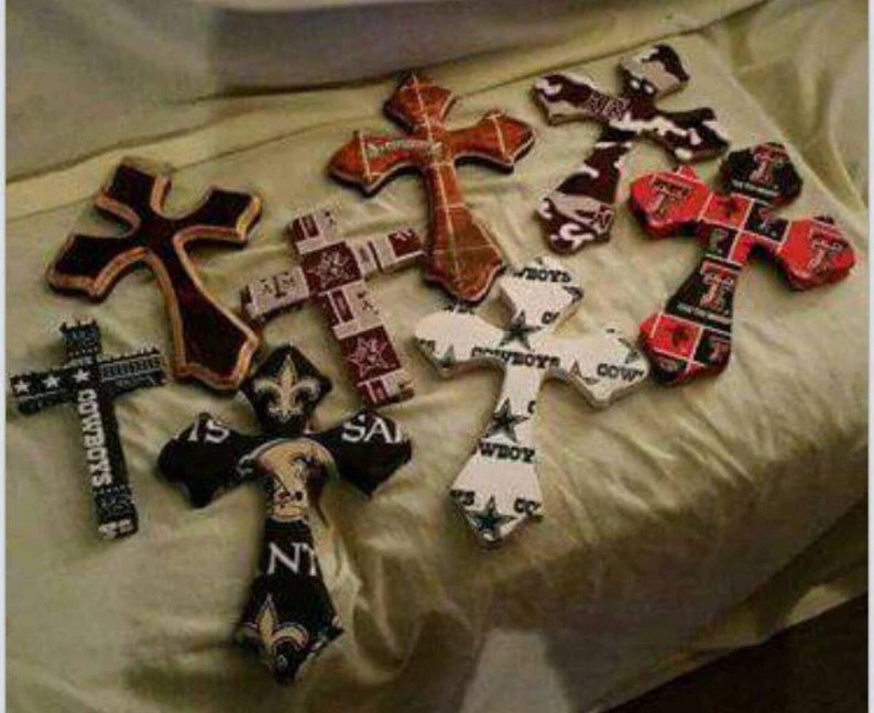 Sports Wooden Crosses Home Decor Western Style Image 0