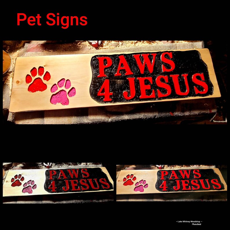 Paws Lettering 3d Sign Personalized Gift | Custom Sign | Home Decor | Patio Sign | Wedding ...