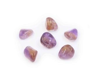 Natural Ametrine Tumbled Crystal, Energy Balancing Stone