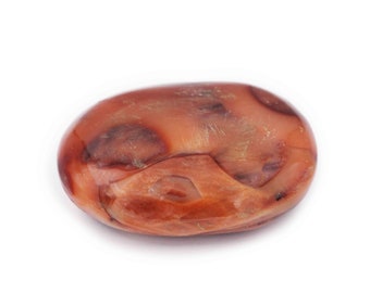 Natural Carnelian Palm Stone - Crystal for Motivation