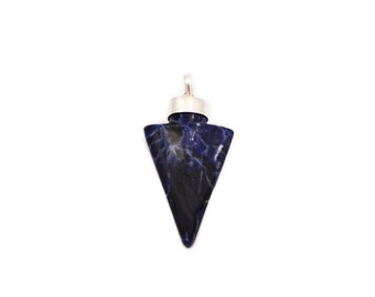 Sodalite “Arrowhead” Sterling Silver Pendant
