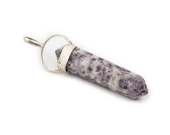 Lepidolite “Twin” Sterling Silver Pendant