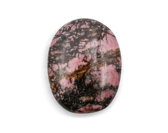 Rhodonite Palmstone: Heart Chakra Crystal