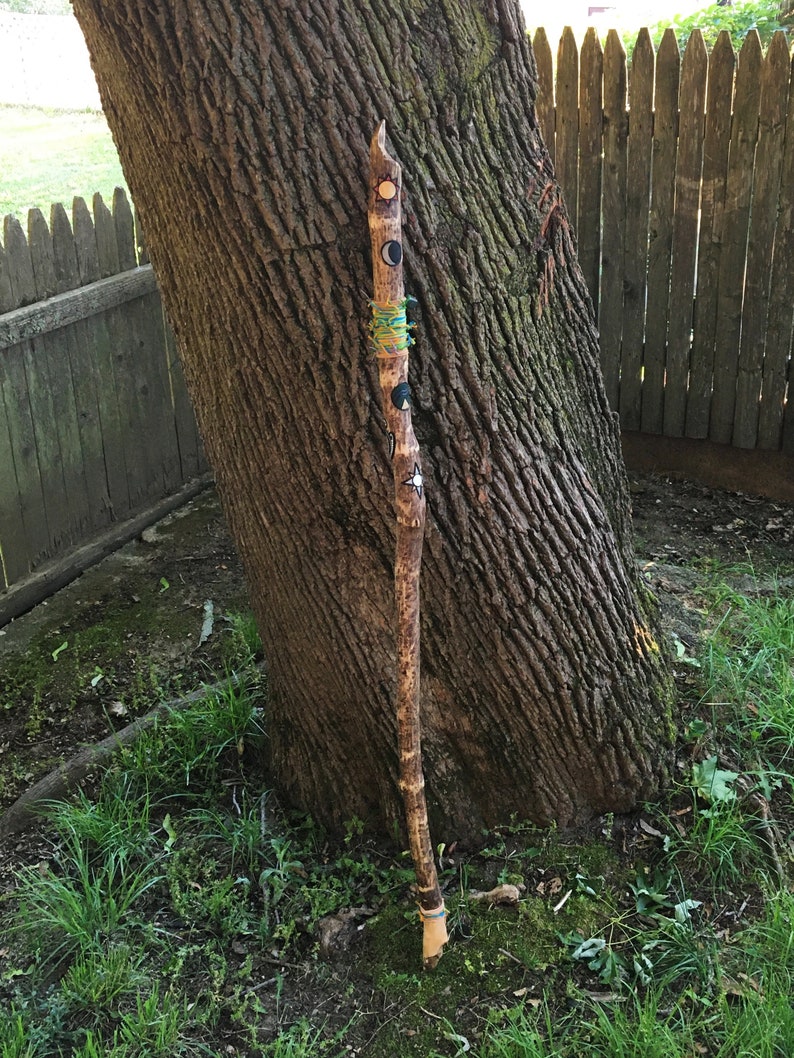 Natural Elemental Beaver Chew Hiking Staff image 7