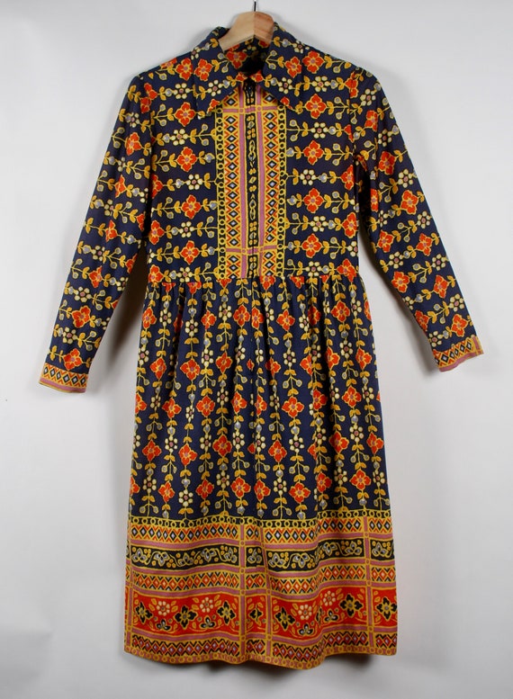 1960s Oscar de La Renta Boutique Floral Dress