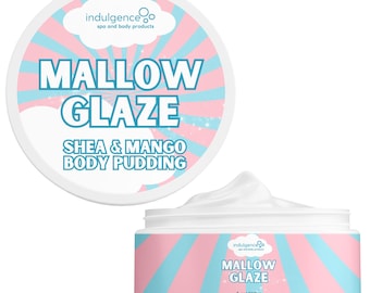 Mallow Glaze Whipped Body Pudding Butter | Marshmallow & Vanilla Skin Moisturizer | Luxury Handmade Skincare