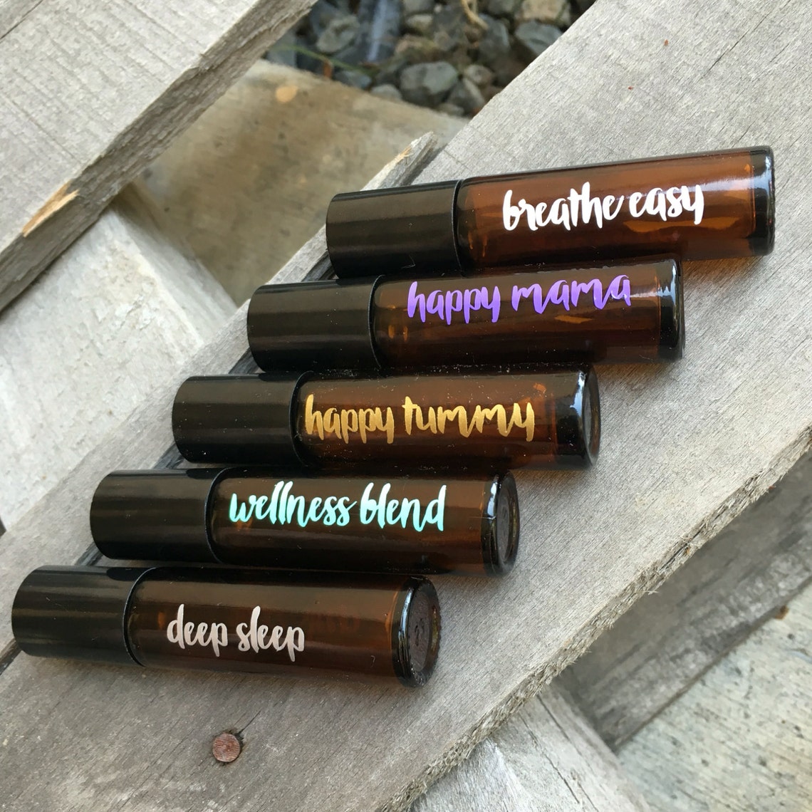 Custom 6 Pack of Essential Oil LABELS ONLY for 10ml Roller Etsy
