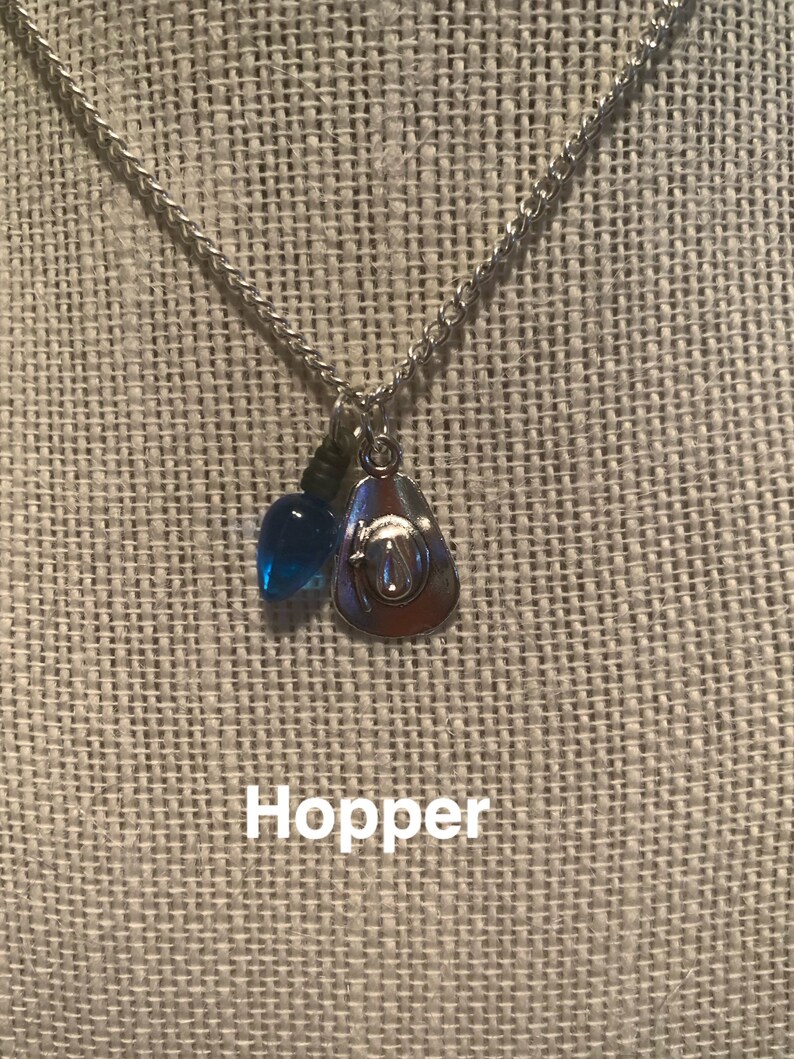 Stranger Things Necklace Robin Steve Nancy Jonathan Etsy