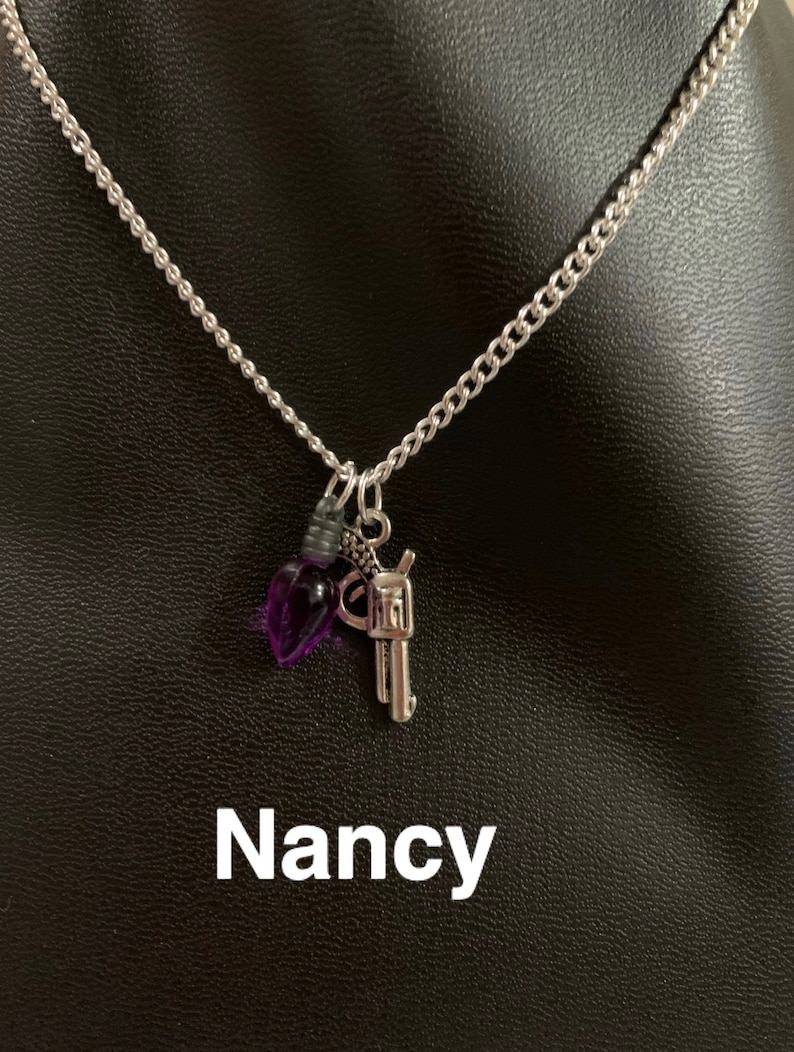 Stranger Things Necklace Robin Steve Nancy Jonathan Etsy