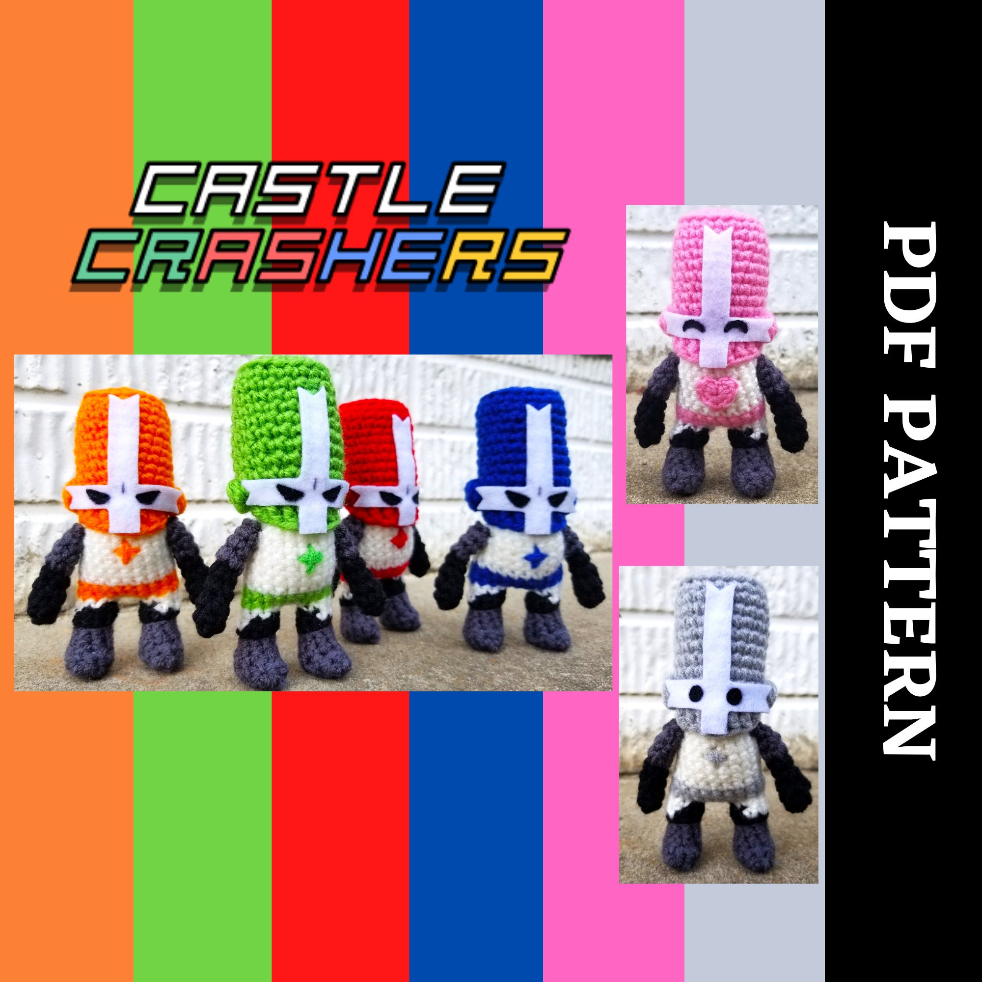 Castle Crashers animal orb plushies by SlaveRain on DeviantArt