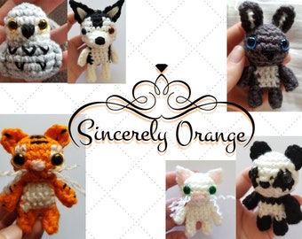 Miniature Crocheted Animal **With or Without Keychain**