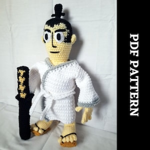 PATTERN: Samurai Jack Amigurumi **Please read description before purchase!**