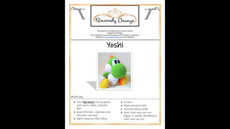 PATTERN: Yoshi amigurumi image 10