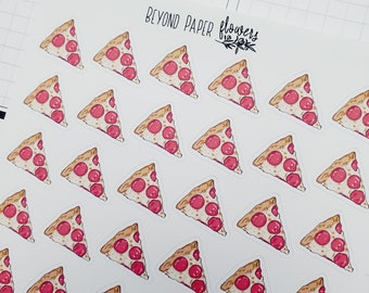 Food Stickers Pizza Stickers Paper Stickers Kamio - Etsy