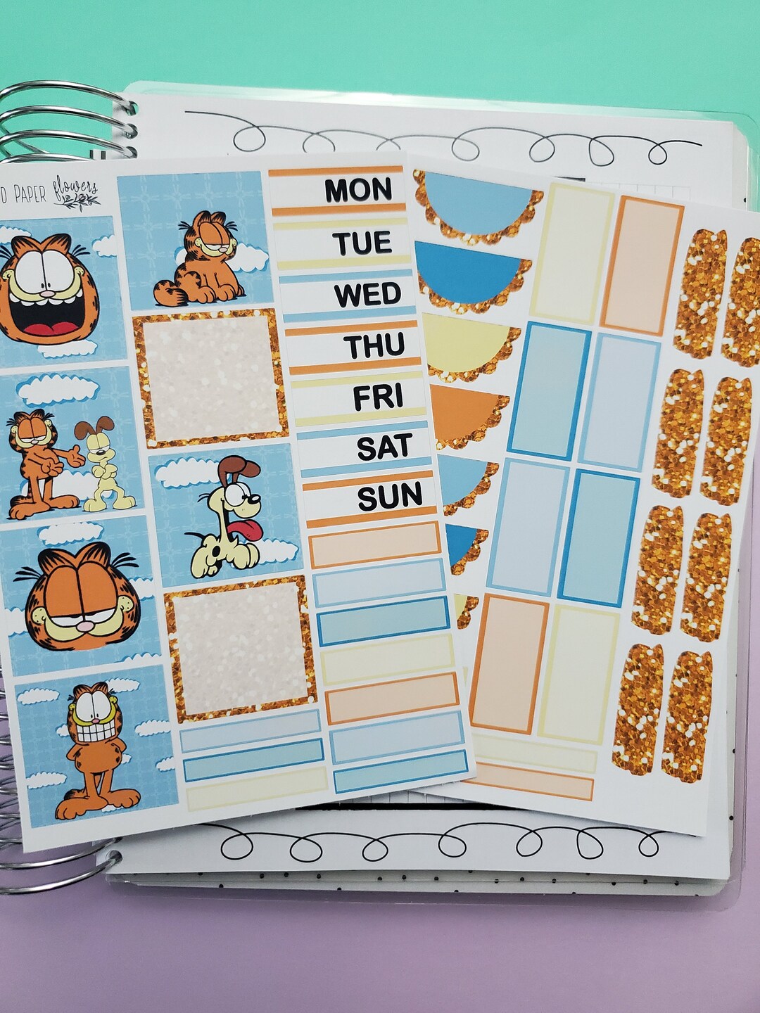 Grumpy Weekly Academic Planner/b6 Grumpy Orange Cat Weekly Kit - Etsy