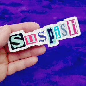 Suspish Ransom Letters Matte Vinyl Sticker Die Cut