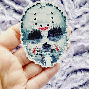 Jason Mask Silhouette Vinyl Sticker Die Cut