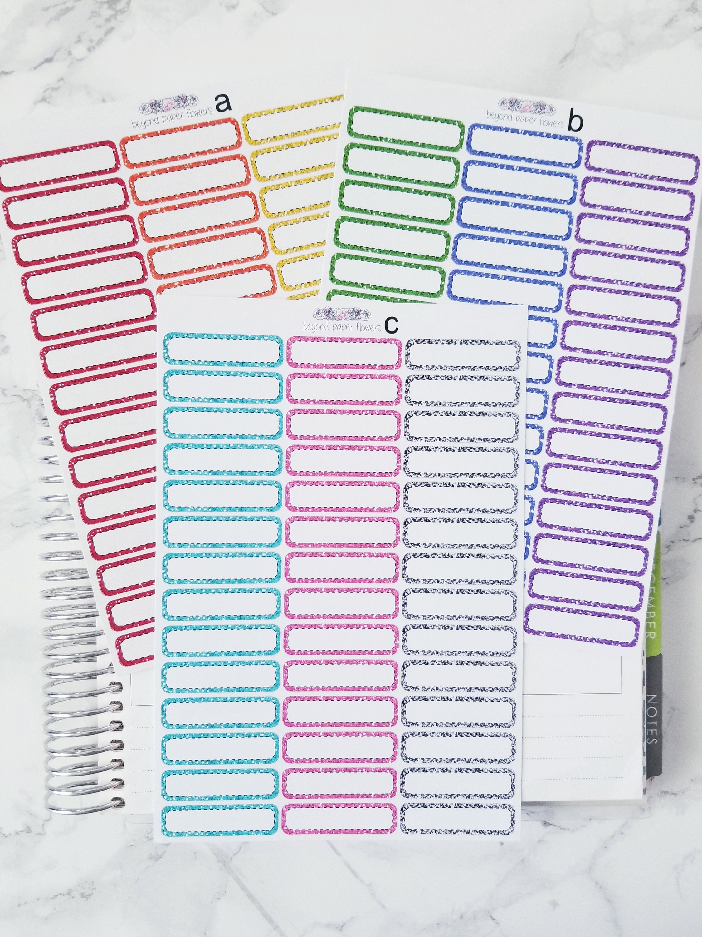 Quarter Glitter Rainbow Stitched Stickers ( Not Actual Glitter) - Etsy