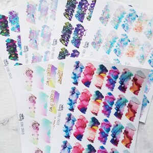 Mixed Zig Zag Brushstroke Stickers