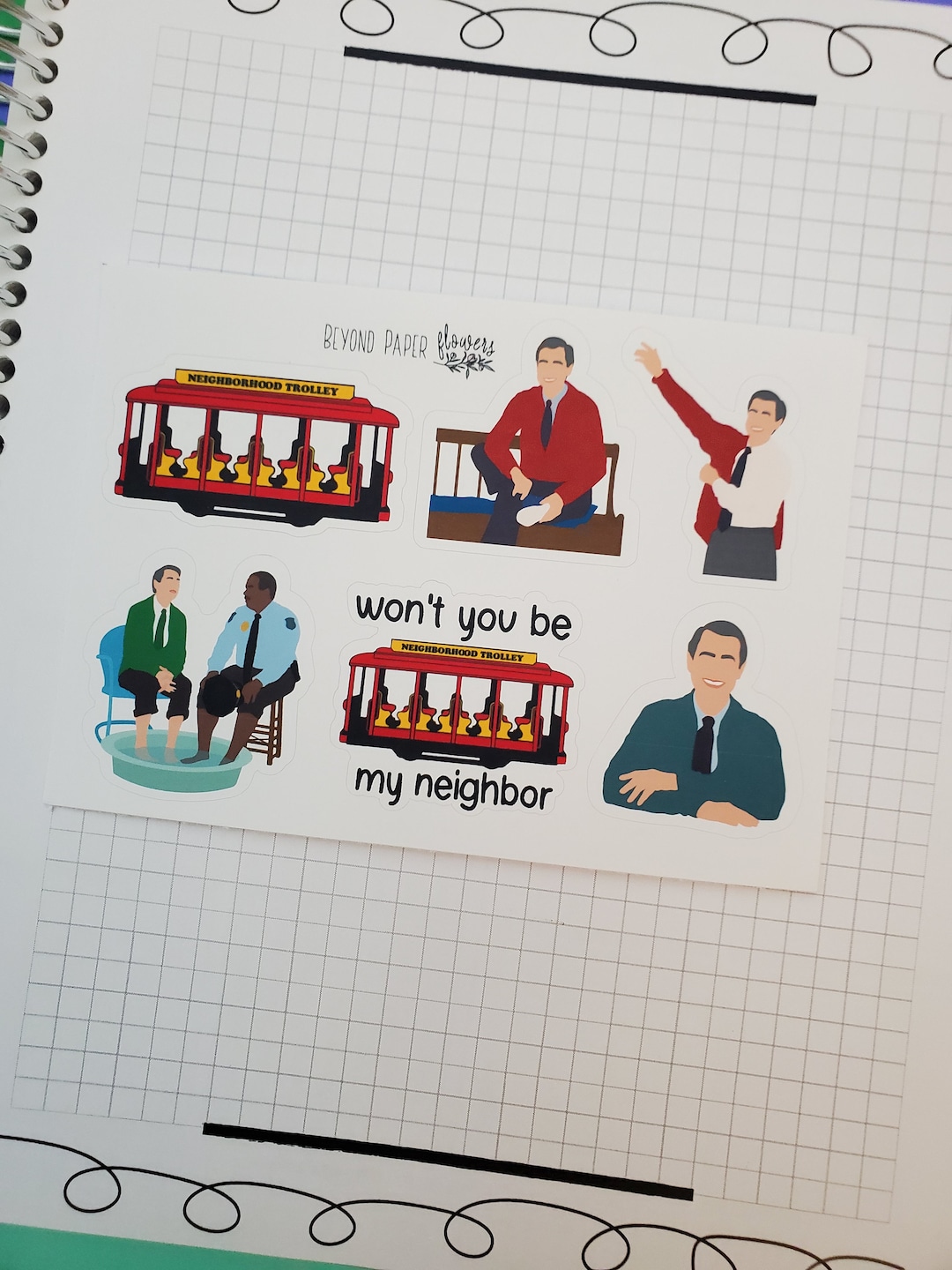 Neighborhood Friend Sticker Sheet - Etsy