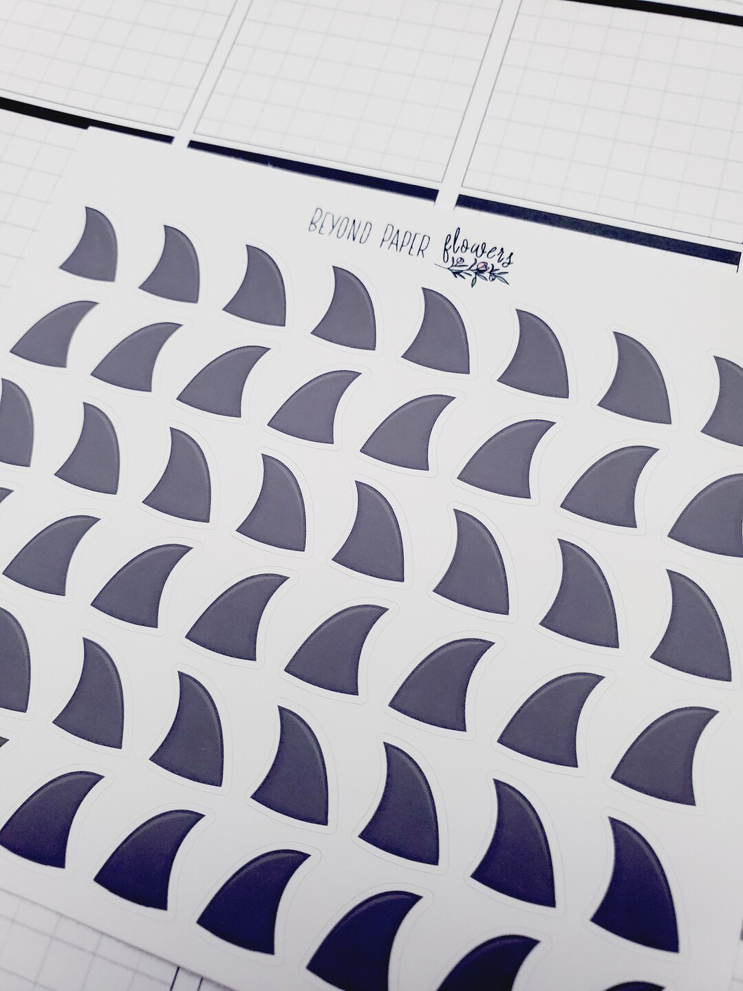 Shark Week Fin Stickers - Etsy