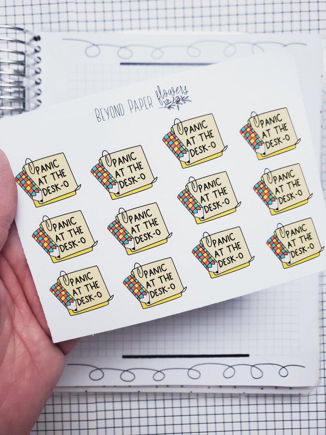Panic at the Desk O Deco Stickers - Etsy