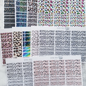 Box Width Leopard Washi Strips