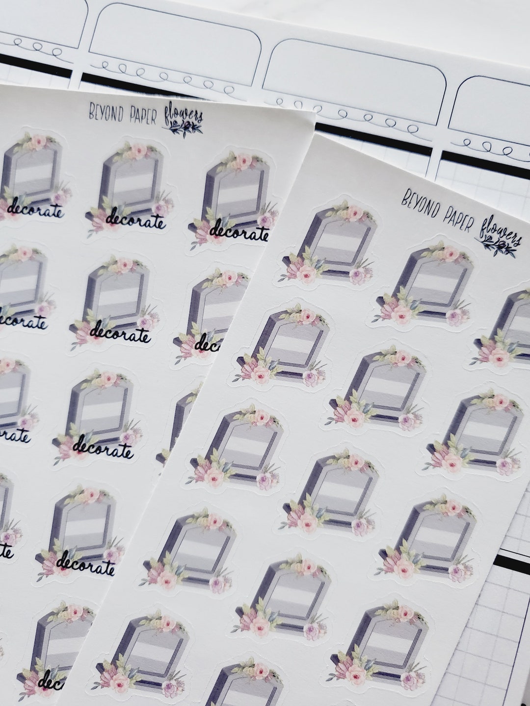 Tombstone Stickers - Etsy