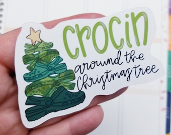 Crocin Around the Christmas Tree Sticker Die Cut