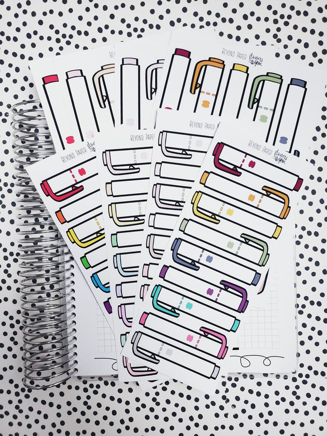 Thin Highlighter Functional Stickers - Etsy