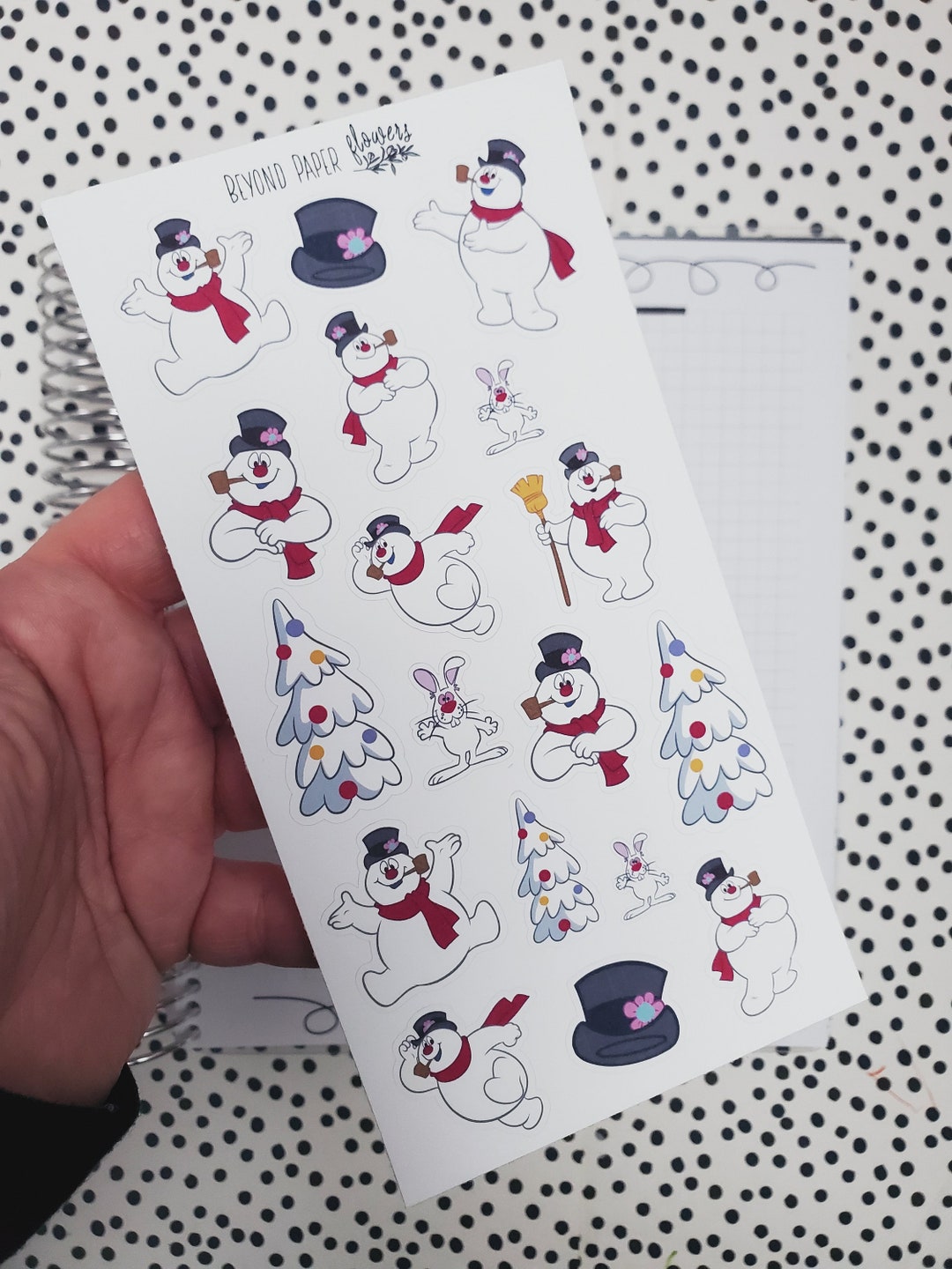 Famous Snowman Deco Stickers - Etsy
