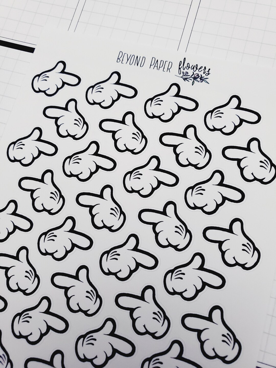 Magical Pointing Hands Stickers - Etsy