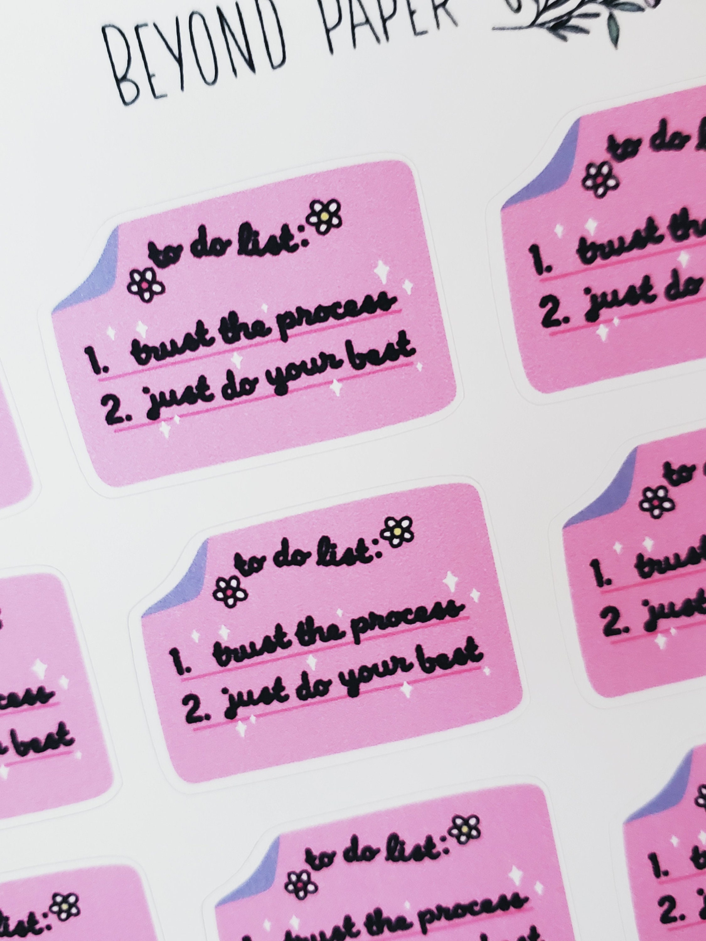 Topic List Sticker To Do List... Deco Stickers - Etsy