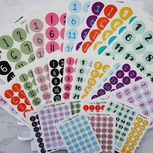 Custom Number Stickers (PLEASE READ DESCRIPTION)