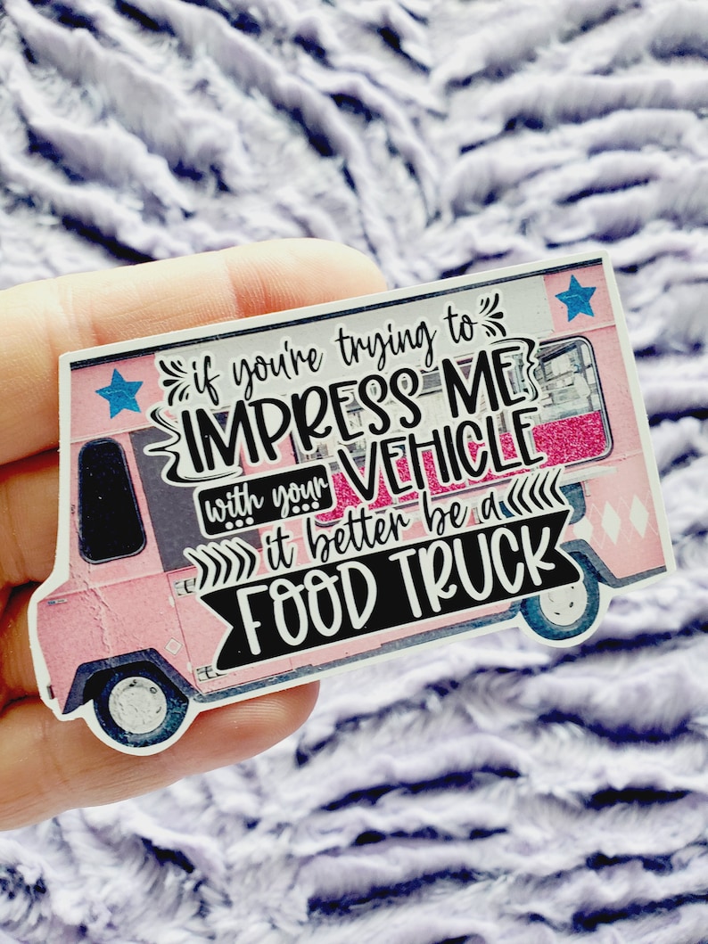 Food Truck Vinyl Sticker Die Cut Etsy