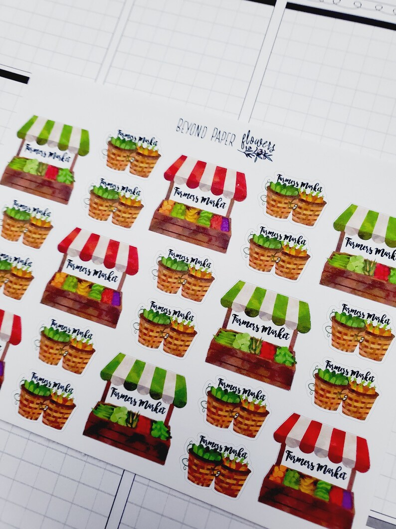 Farmers Market Stickers Etsy Australia