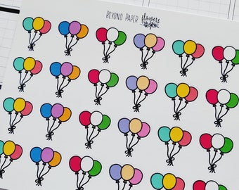 Colorful Balloon Stickers