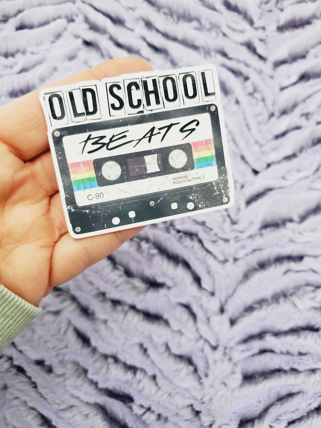 Old School Beats Matte Vinyl Sticker - Etsy