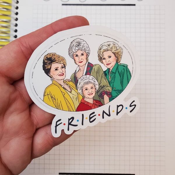 Four F.r.i.e.n.d.s Vinyl Sticker Die Cut