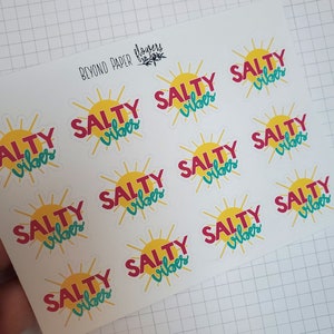 Salty Vibes Deco Stickers