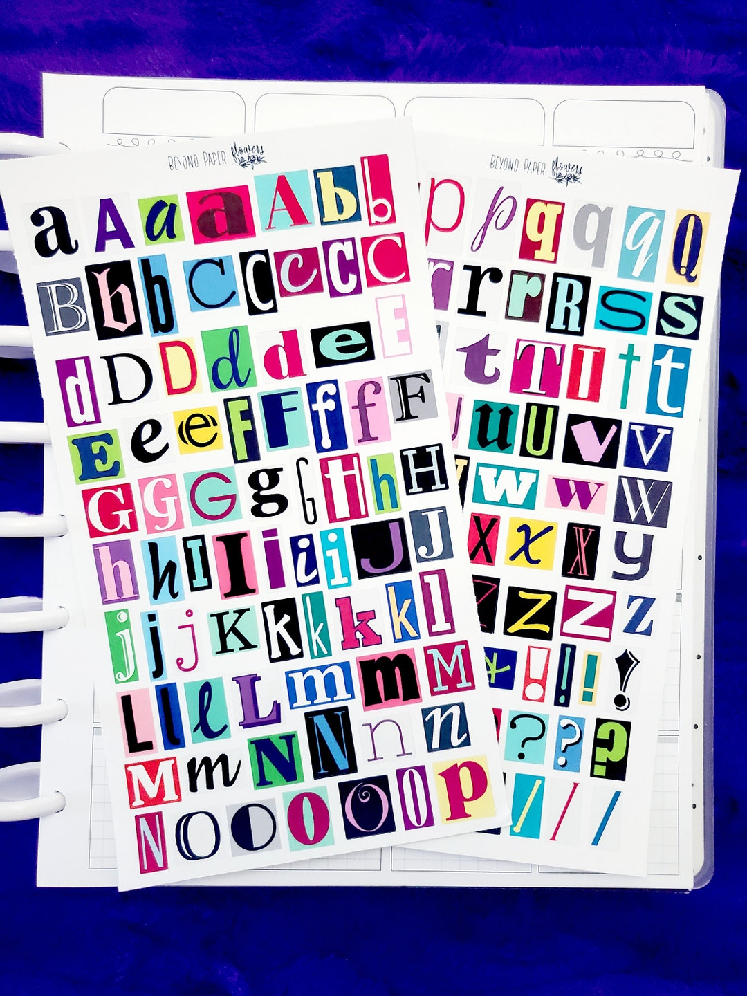 Ransom Letters Deco Stickers Etsy